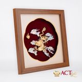 Quà tặng Tranh Rồng dát vàng 24k ACT GOLD ISO 9001:2015