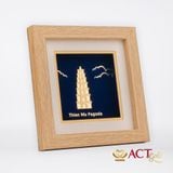 Tranh Chùa Thiên Mụ dát vàng 24k ACT GOLD ISO 9001:2015