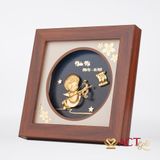 Quà tặng Tranh Cung Nhân Mã dát vàng 24k ACT GOLD ISO 9001:2015