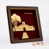 Quà tặng Tranh Thành Cổ Quảng Trị dát vàng 24k ACT GOLD ISO 9001:2015
