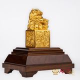 Quà tặng Ấn Rồng dát vàng 24k ACT GOLD ISO 9001:2015