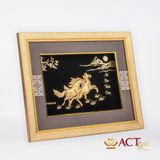 Tranh Song Mã dát vàng 24k ACT GOLD ISO 9001:2015 (Mẫu 2)