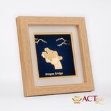 Tranh Cầu Rồng dát vàng 24k ACT GOLD ISO 9001:2015