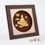 Tranh Đức Phật A Di Đà dát vàng 24k ACT GOLD ISO 9001:2015
