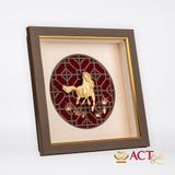 Tranh Ngựa dát vàng 24k ACT GOLD ISO 9001:2015 (Mẫu 1)