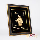 Tranh Thuyền dát vàng 24k ACT GOLD ISO 9001:2015