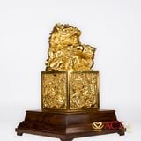 Quà tặng Ấn Rồng dát vàng 24k ACT GOLD ISO 9001:2015