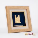 Tranh Nhà Thờ Lớn Hà Nội dát vàng 24k ACT GOLD ISO 9001:2015