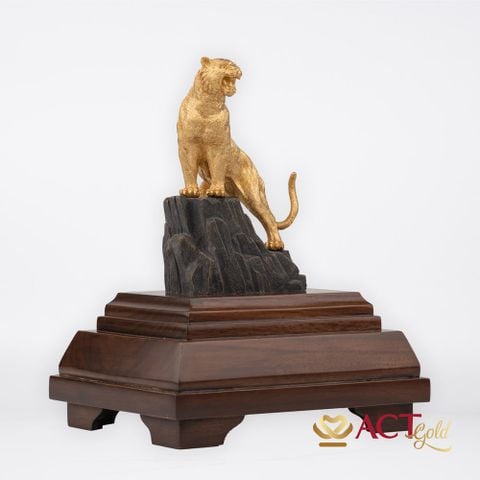 Quà tặng Hổ Phú Quý dát vàng 24k ACT GOLD ISO 9001:2015