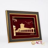 Tranh Chợ Bến Thành dát vàng 24k ACT GOLD ISO 9001:2015