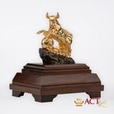 Quà tặng Tượng Trâu dát vàng 24k ACT GOLD ISO 9001:2015 (Mẫu 7)