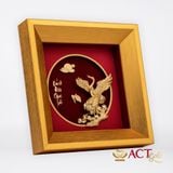 Quà tặng Tranh Tùng Hạc dát vàng 24k ACT GOLD ISO 9001:2015