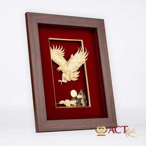 Tranh Đại Bàng dát vàng 24k ACT GOLD ISO 9001:2015