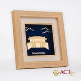 Tranh Chùa Cầu dát vàng 24k ACT GOLD ISO 9001:2015