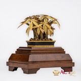 Quà tặng Chậu Cây Kim Ngân dát vàng 24k ACT GOLD ISO 9001:2015