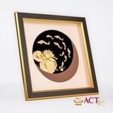Tranh Cửu Ngư dát vàng 24k ACT GOLD ISO 9001:2015 (Mẫu 1)
