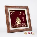 Tranh Thuyền dát vàng 24k ACT GOLD ISO 9001:2015