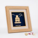 Tranh Tháp Rùa dát vàng 24k ACT GOLD ISO 9001:2015