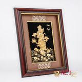 Quà tặng Tranh Rồng Phú Quý dát vàng 24k ACT GOLD ISO 9001:2015