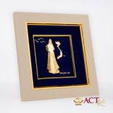 Tranh Áo dài Việt Nam dát vàng 24k ACT GOLD ISO 9001:2015