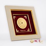 Tranh Mặt Trống Đồng dát vàng 24k ACT GOLD ISO 9001:2015