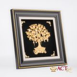 Quà tặng Tranh Cây Cam Tài Lộc dát vàng 24k ACT GOLD ISO 9001:2015