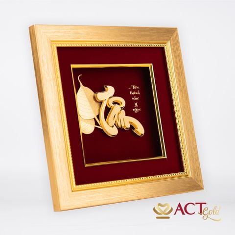 Tranh Bồ Đề Tâm Dát Vàng 24K ACT GOLD ISO 9001:2015