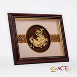 Quà tặng Tranh Bắp cải Tài Lộc dát vàng 24k ACT GOLD ISO 9001:2015