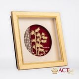 Quà tặng Tranh Cây Trúc dát vàng 24k ACT GOLD ISO 9001:2015