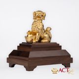 Quà tặng Tuất Phú Quý dát vàng 24k ACT GOLD ISO 9001:2015 (Mẫu 1)