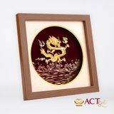 Quà tặng Tranh Rồng dát vàng 24k ACT GOLD ISO 9001:2015