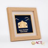 Tranh Nhà Hát Lớn Sài Gòn dát vàng 24k ACT GOLD ISO 9001:2015