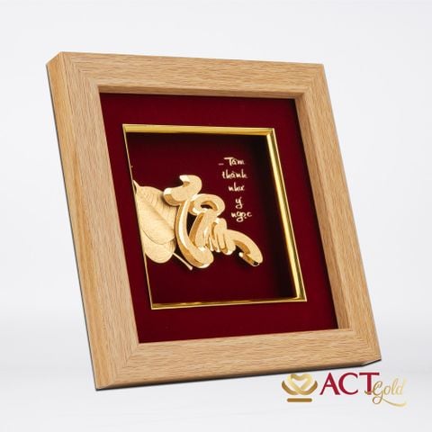 Tranh Bồ Đề Tâm Dát Vàng 24K ACT GOLD ISO 9001:2015