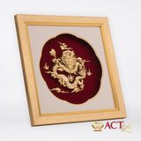 Quà tặng Tranh Rồng dát vàng 24k ACT GOLD ISO 9001:2015