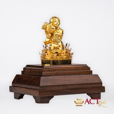 Quà tặng Cô Dâu Chú Rể dát vàng 24k ACT GOLD ISO 9001:2015