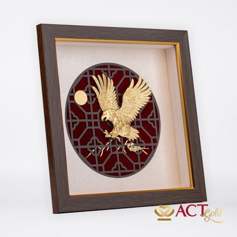 Tranh Đại Bàng dát vàng 24k ACT GOLD ISO 9001:2015 (Mẫu 1)