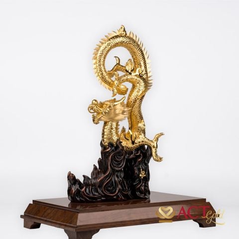 Quà tặng Rồng Phú Quý dát vàng 24k ACT GOLD ISO 9001:2015
