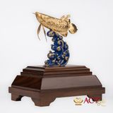Quà tặng Cá Rồng dát vàng 24k ACT GOLD ISO 9001:2015 (Mẫu 2)