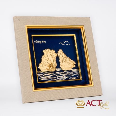 Tranh Vịnh Hạ Long dát vàng 24k ACT GOLD ISO 9001:2015