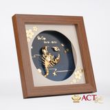Quà tặng Tranh Cung Bọ Cạp dát vàng 24k ACT GOLD ISO 9001:2015