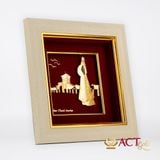 Tranh Chợ Bến Thành dát vàng 24k ACT GOLD ISO 9001:2015