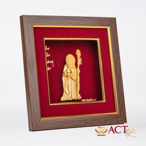 Tranh Ông Thọ dát vàng 24k ACT GOLD ISO 9001:2015