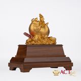 Quà tặng Heo Tài Lộc dát vàng 24k ACT GOLD ISO 9001:2015 (Mẫu 4)