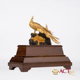 Quà tặng Chim Công dát vàng 24k ACT GOLD ISO 9001:2015 (Mẫu 2)