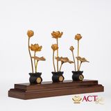 Quà tặng Hồ Sen Phúc Lộc Thọ dát vàng 24k ACT GOLD ISO 9001:2015