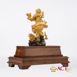 Quà tặng Rồng Cuốn Cột dát vàng 24k ACT GOLD ISO 9001:2015