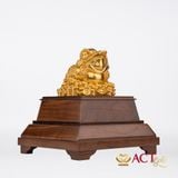 Quà tặng tượng Thiềm Thừ dát vàng 24k ACT GOLD ISO 9001:2015