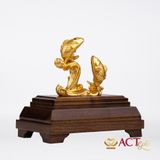 Quà tặng Song Ngư dát vàng 24k ACT GOLD ISO 9001:2015 (mẫu 1)