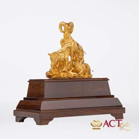 Quà tặng Tam Dương Khai Thái dát vàng 24k ACT GOLD ISO 9001:2015