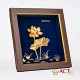 Tranh Hoa Sen dát vàng 24k ACT GOLD ISO 9001:2015